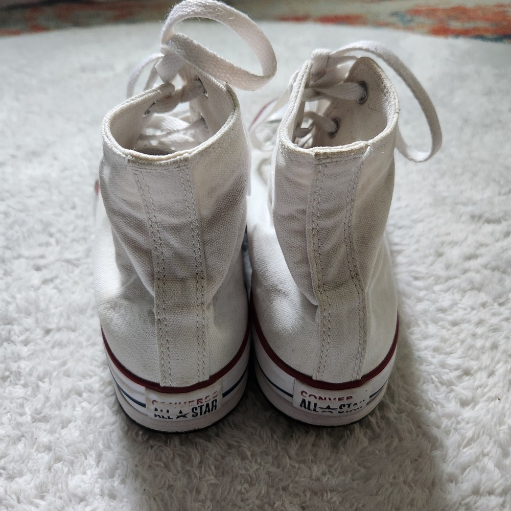 Converse Chuck Taylor All Star Move Kids White Platform High Top Shoes 5.5 - Picture 2 of 5